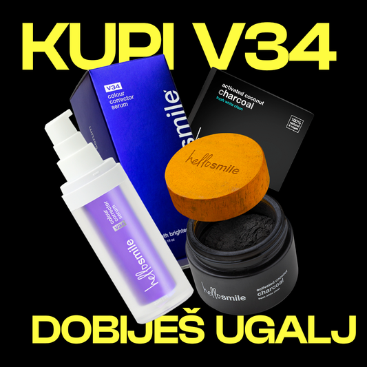 Kupi V34 Serum, Dobiješ Aktivni Ugalj! - V34 Serum + Aktivni Ugalj